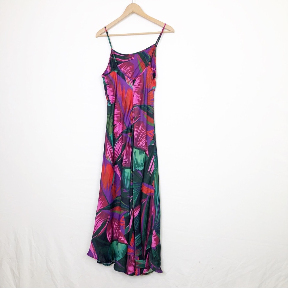 Farm Rio midnight leaves Lenzing Ecoreo viscose cutout Maxie dress - Picture 12 of 16